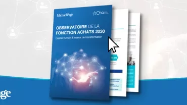 Couverture d'un rapport intitulé 'Observatoire de la fonction achats 2030'.