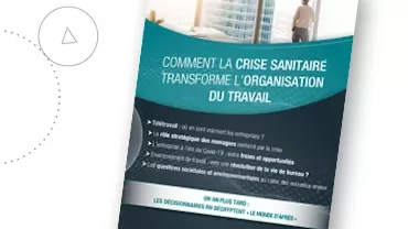 Affiche sur l'impact de la crise sanitaire sur le travail.