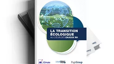 Couverture d'un livre sur la transition écologique et les enjeux RH.