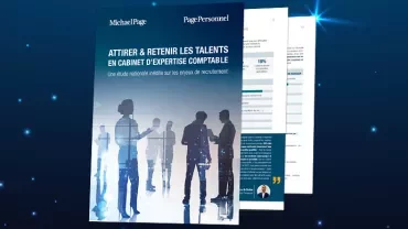 Couverture d'une étude sur le recrutement en cabinet comptable.