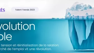 Bannière affichant un iceberg et le texte 'La révolution invisible'.