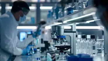 Technicien biologiste en blouse