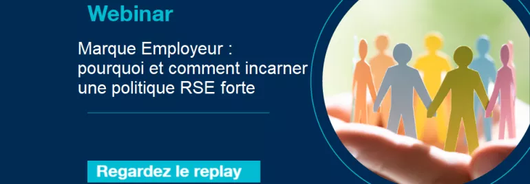 Annonce du webinar sur la marque employeur et la RSE.