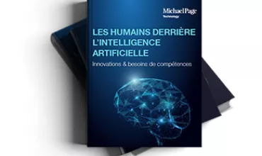 Couverture de livre sur l'intelligence artificielle, cerveau numérique en bleu.