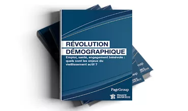 Couverture d'un livre sur la révolution démographique et le vieillissement actif.