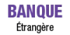 Texte violette 'BANQUE' en police audacieuse