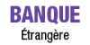 Texte violette 'BANQUE' en police audacieuse