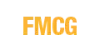 Logo FMCG en lettres orange sur fond blanc.