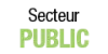 Image avec le texte 'Secteur Public' en noir et vert