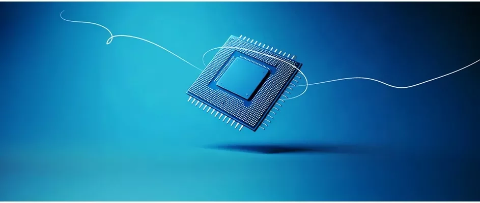 Dégradé bleu foncé avec un bloc bit